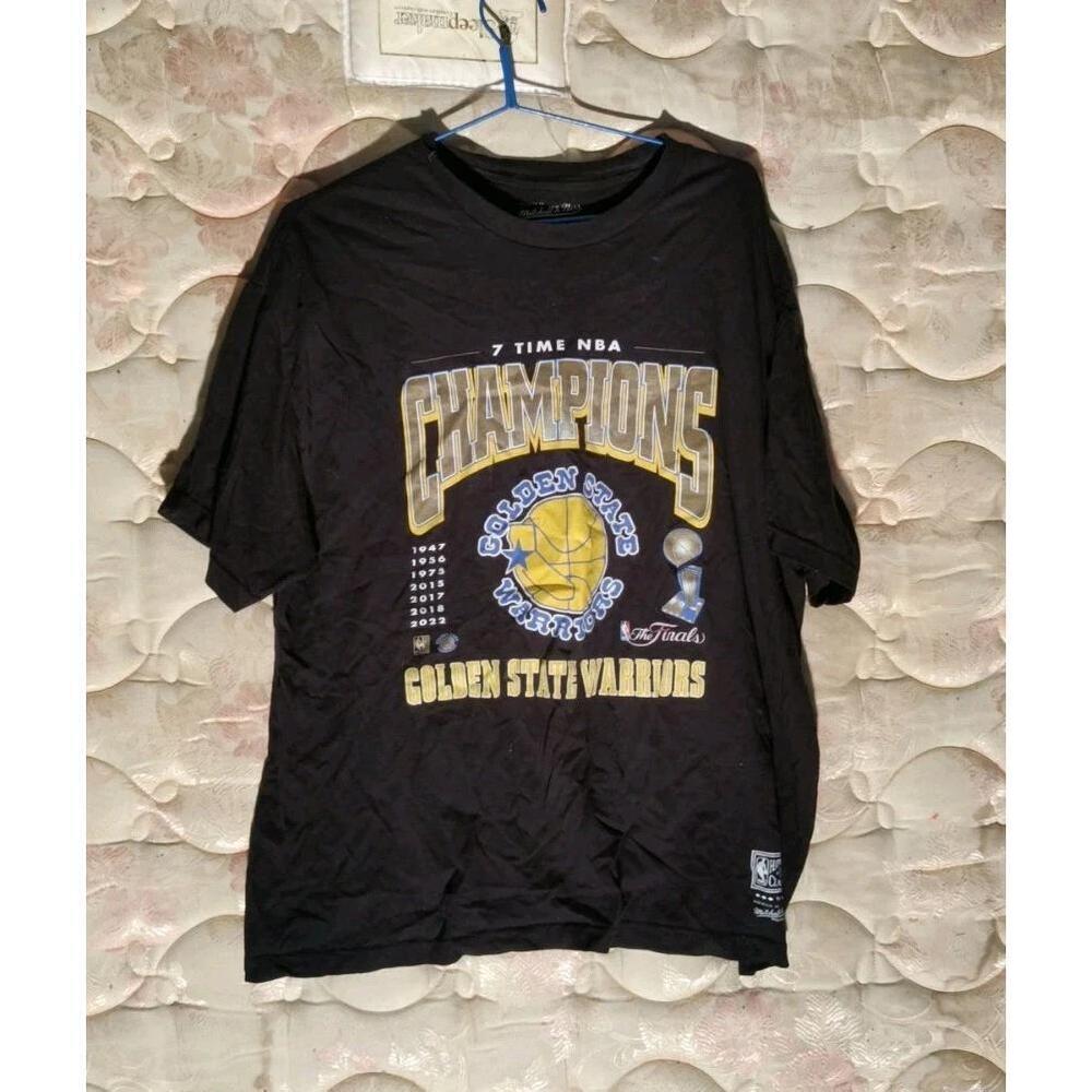 Mens Mitchell And Ness Golden State Warriors Short Sleeve T-Shirt -